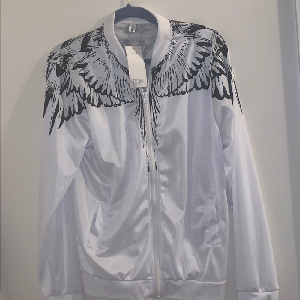 White jacket  with wings